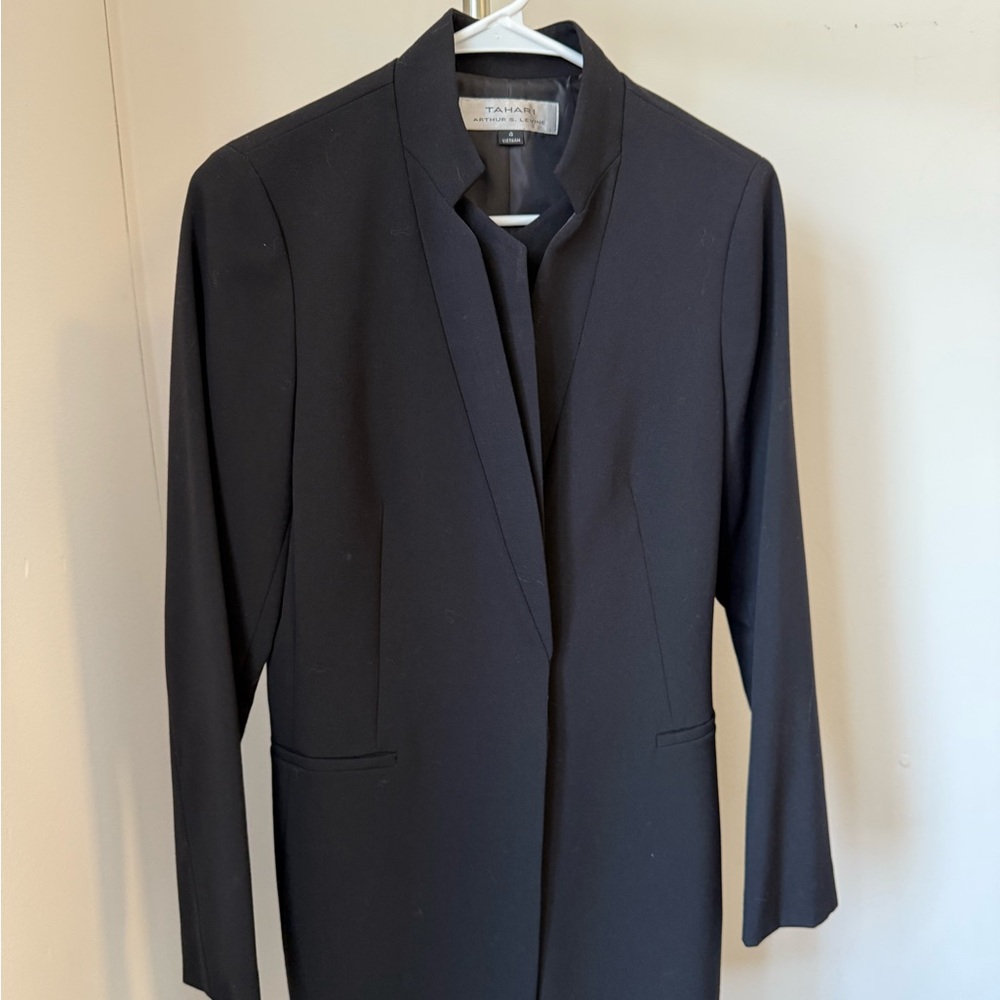 Tahari Women's Long Black Blazer/Jacket, Size 4